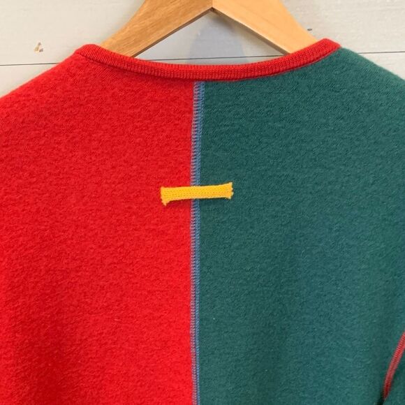 Geiger boiled wool abstract color block button down jacket size 36 Austria - Picture 13 of 15